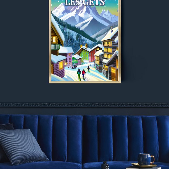 Póster Les Gets : Authenticité Montagnarde (Criador carregado)