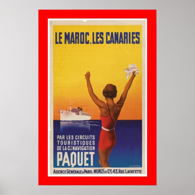 Póster Les Maroc, Les Canaries - Paquet (Frente)