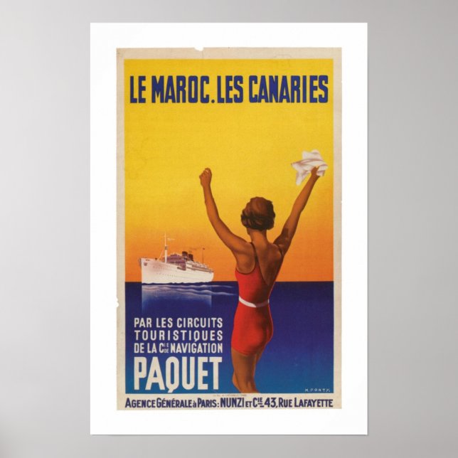 Póster Les Maroc, Les Canaries - Paquet (Frente)