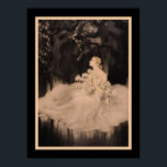 Poster "Les Orchidees et Dame aux Lis" (2 de 2) Art Deco<br><div class="desc">Nº 2 das impressões de Art Deco "Les Orcidees et Dame aux Lis" de Louis I cart cerca de 1934. 12x16 mostradas aqui. Disponível também em outros tamanhos,  assim como na canvas.</div>