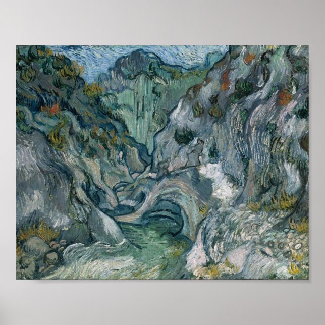 Poster Les Peiroulets Ravine Van Gogh Fine Art (Frente)