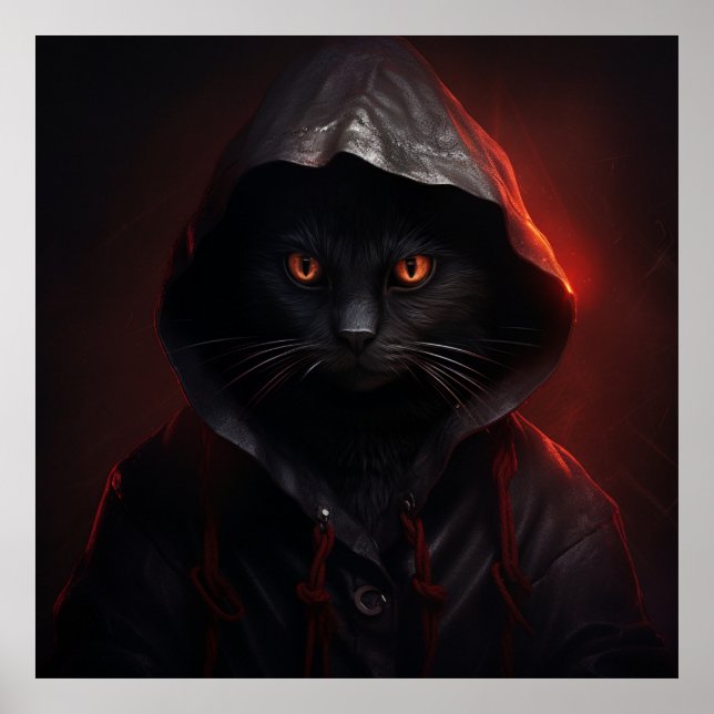 Poster Les peurs nocturnes du chat (Frente)