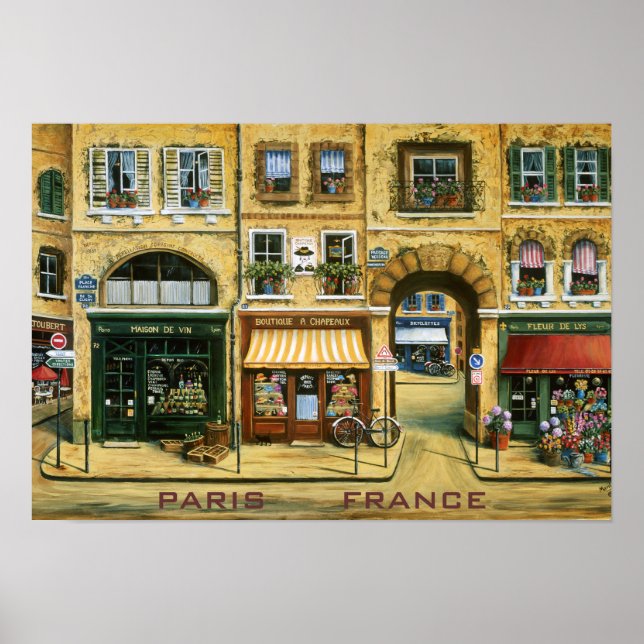 Póster Les Rue De Paris (Frente)