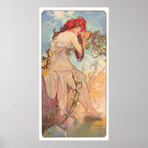 Poster Les Saisons Lete - 1896 - Alphonse Mucha