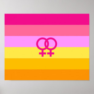Poster Lésbica Dawn Pride WLW