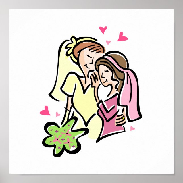 Póster Lésbicas apaixonadas (Frente)