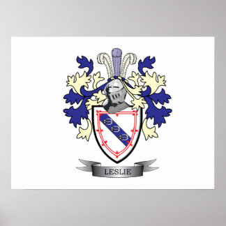 Poster Leslie Family Crest Casaco de Armas