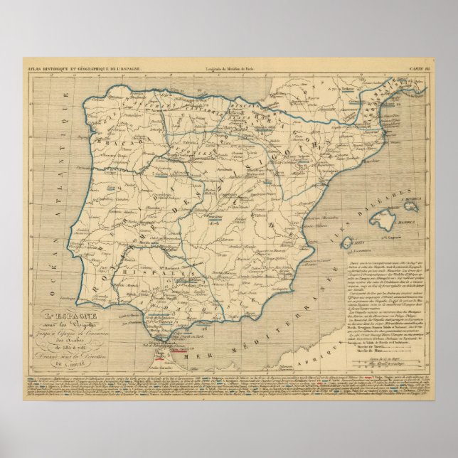 Poster L'Espagne 585 a 756 (Frente)