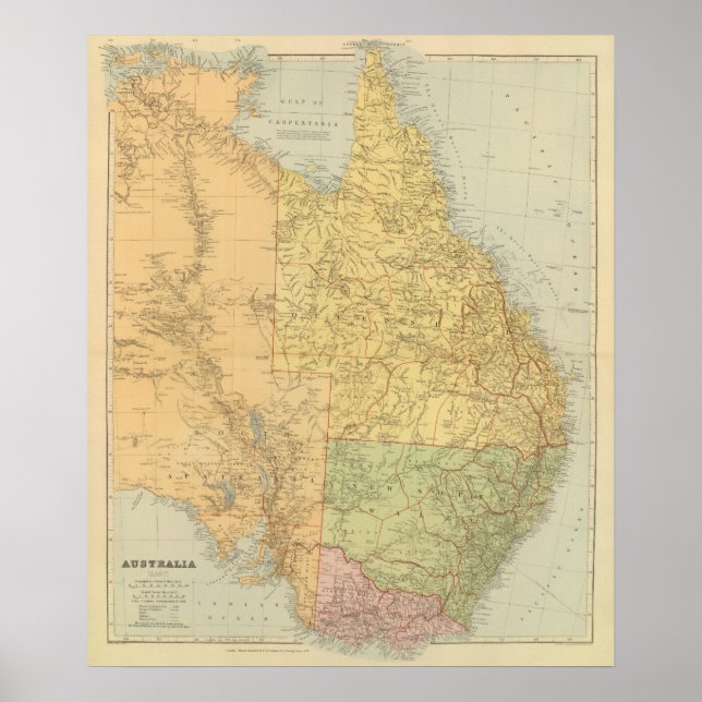 Póster Leste da Austrália (Frente)