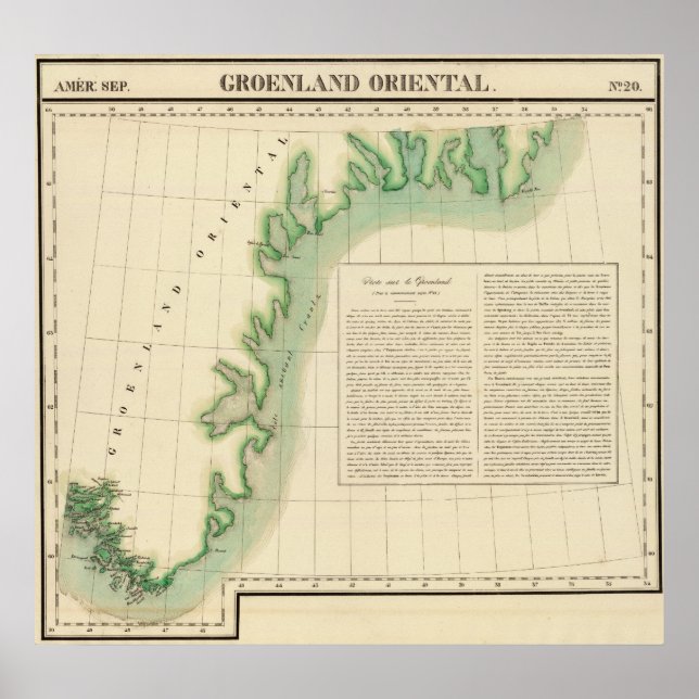 Póster Leste da Gronelândia 20 (Frente)