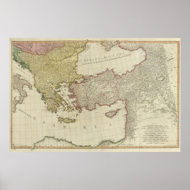 Poster Leste do Mediterrâneo (Frente)