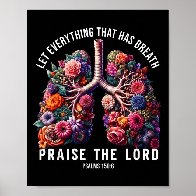 Poster Let Everything That Has Breath Praise The Lord Tee (Frente)