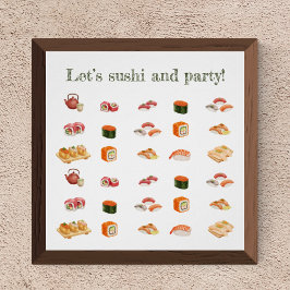Póster Let’s sushi and party!