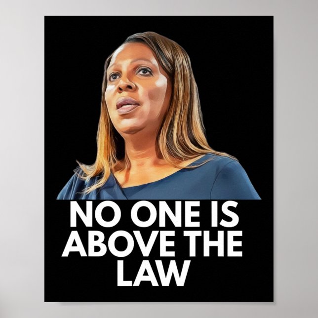 Poster Letitia James. Ninguém Está Acima da Lei  (Frente)