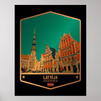 Poster Letónia