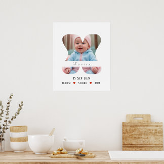 Poster Letra alfabética personalizada do bebê - X - Poste