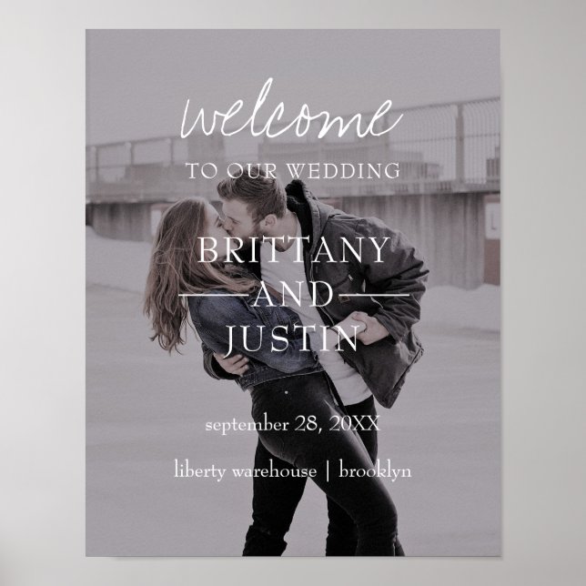 Poster Letra Brittany Foto Bem-Vindo Ao Nosso Sinal De Ca (Frente)
