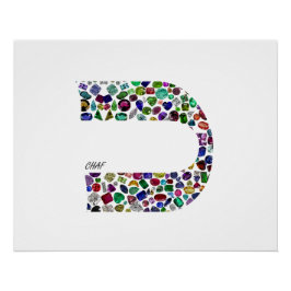 Póster Letra 'CHAF'