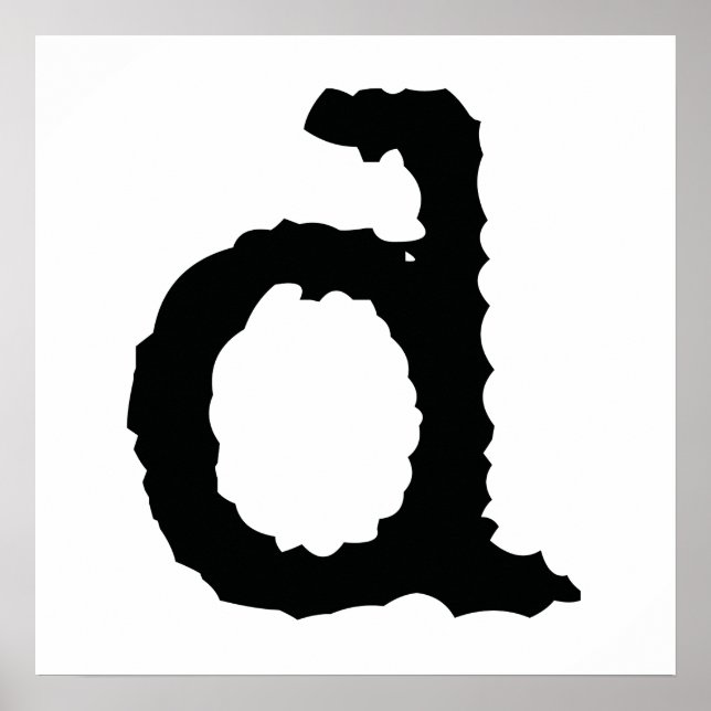Póster Letra D (Frente)