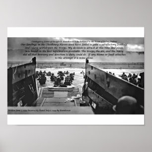 Poster Letra da contingência de Dwight D. Eisenhower