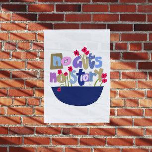 Poster Letra de Mão de Citação Inspiracional Whimsical