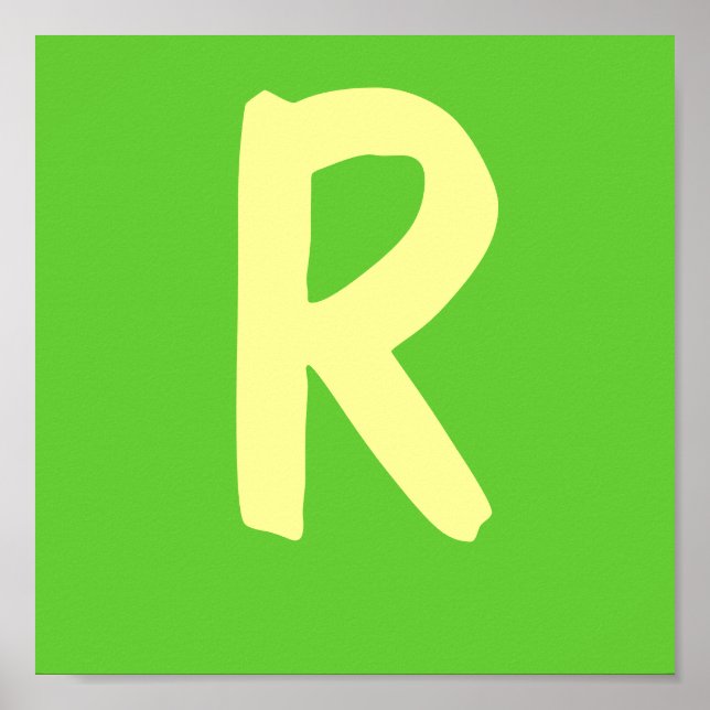 Póster Letra do nome do lutador (Frente)