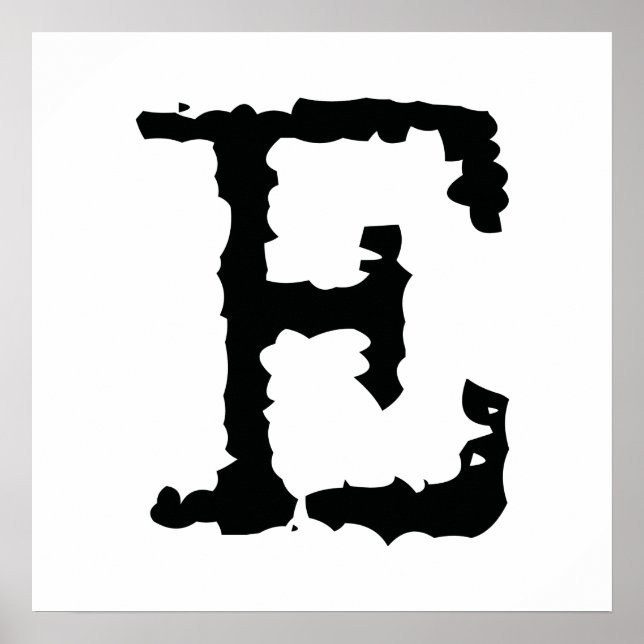 Poster Letra E (Frente)