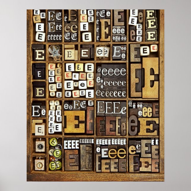 Póster Letra E (Frente)