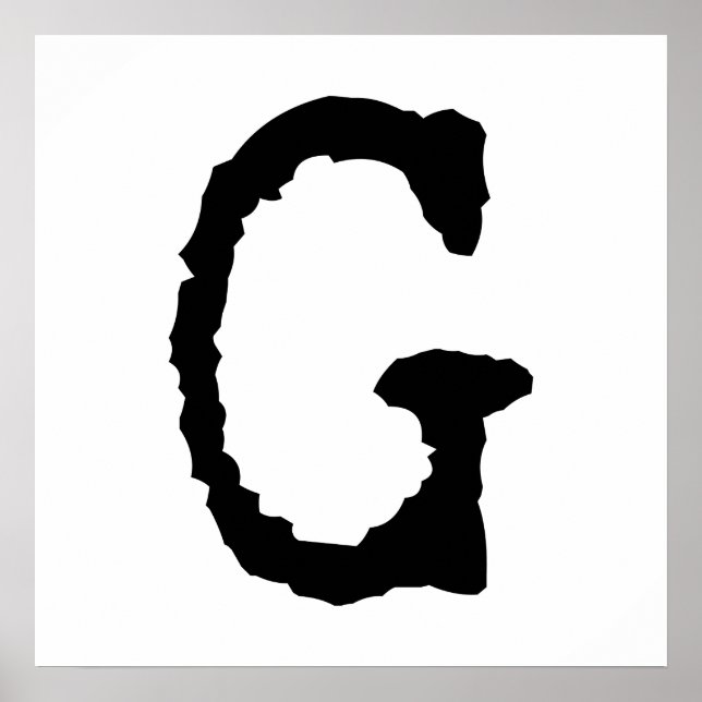 Póster Letra G (Frente)