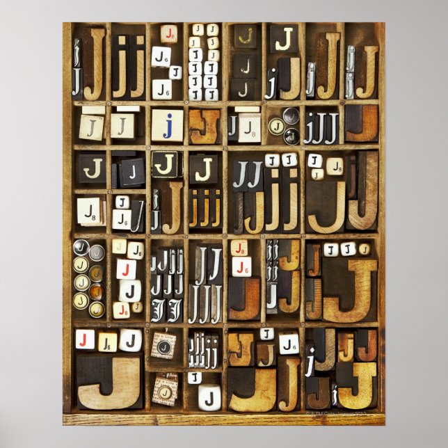 Póster Letra J (Frente)