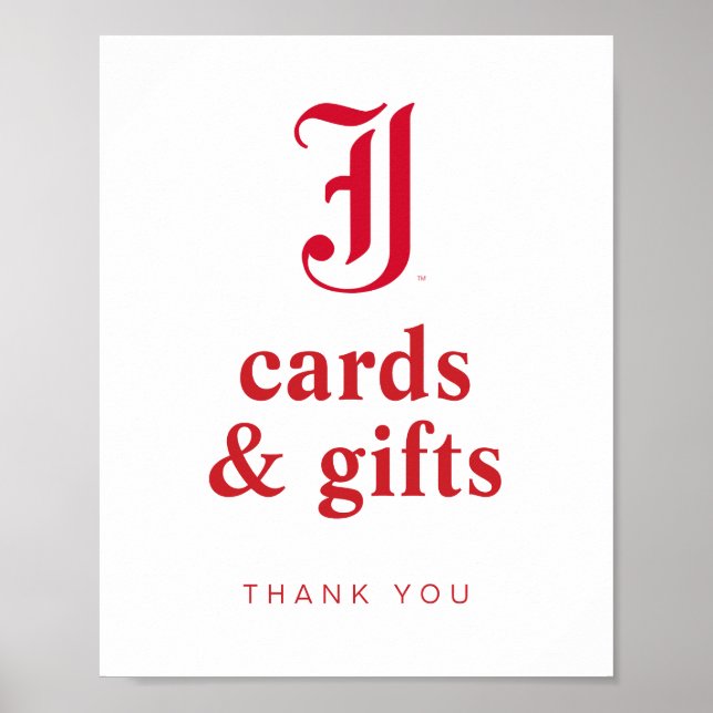 Poster Letra JSU Clássica da Universidade Estadual de Jac (Frente)