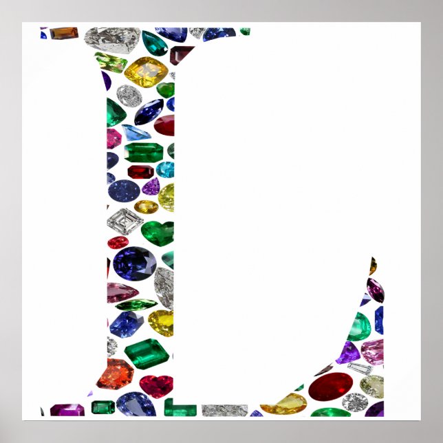 Poster Letra L Monograma (Frente)