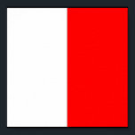 Póster Letra náutica de bandeira marítima internacional<br><div class="desc">Sinal marítimo internacional - letra h marinho náutico</div>