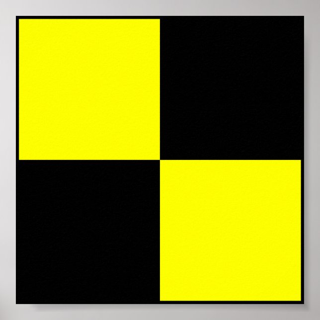 Póster Letra náutica de bandeira marítima internacional (Frente)