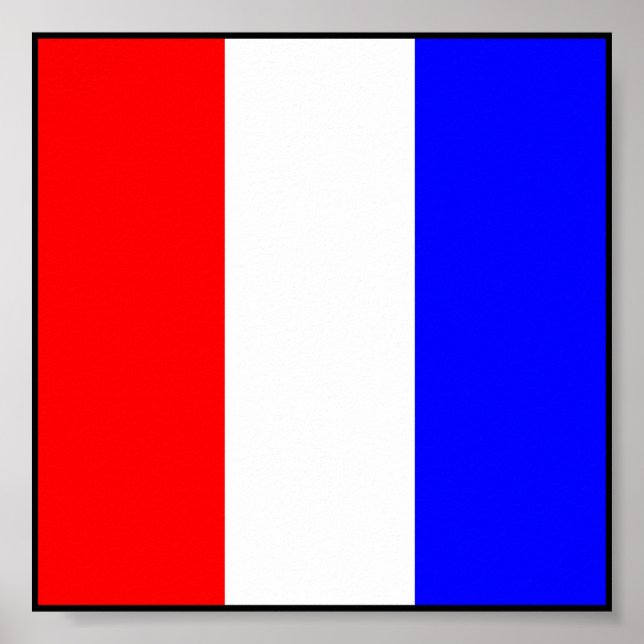 Poster Letra náutica de bandeira marítima internacional (Frente)