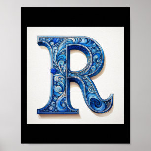 Poster Letra R-2 - Adesivo