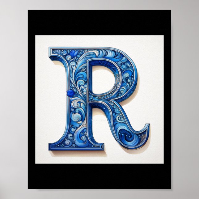 Poster Letra R-2 - Adesivo (Frente)