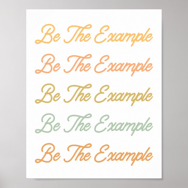 Poster Letra retroativa de citação de gentileza motivacio (Frente)