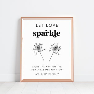 Poster Letra Retroativa Deixar Amor Sinalização de Sendof