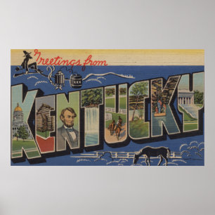 Póster Letra ScenesKentucky 2 de KentuckyLarge