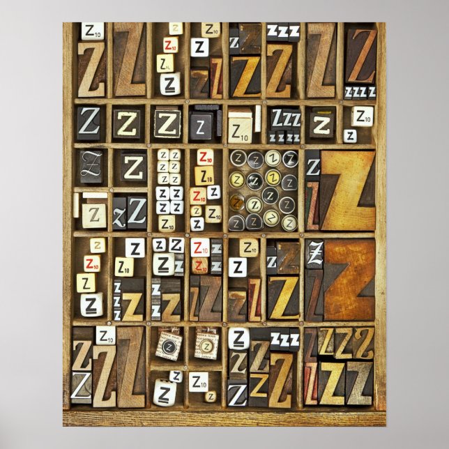 Póster Letra Z (Frente)