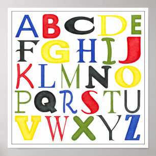 Póster Letras coloridas de Megan Meagher