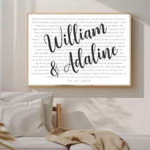 Letras de Canção de Casamento, Caligrafia Serif Mí