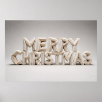 Letras Maiúsculas de Natal em Origami