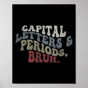 Poster Letras Maiúsculas E Pontos Bruh