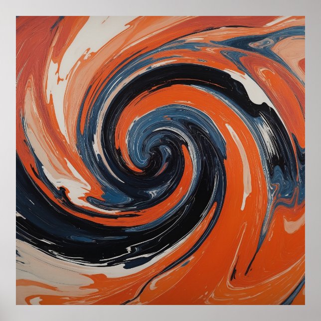 Poster L'Étreinte du Feu et de l'Eau (Frente)