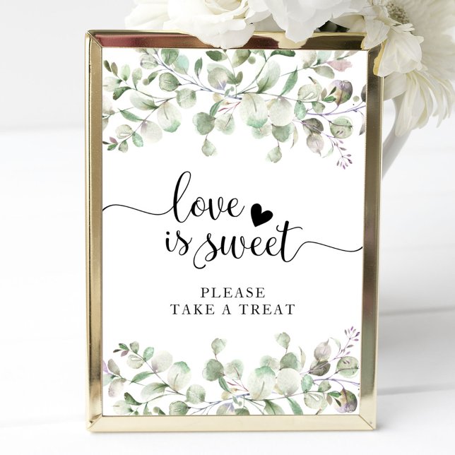 Poster Letreiro de Água-forte de Eucalipto Verde Oliva Am (Criador carregado)