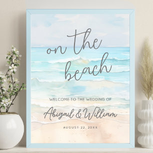 Poster Letreiro de Boas-Vindas de Casamento de Verão na P