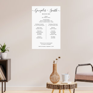 Poster Letreiro de Boas-Vindas para Casamento Moderno Min