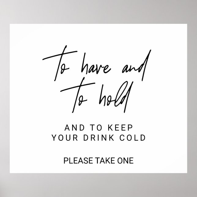 Poster Letreiro de Caligrafia Caprichosa Para Ter e Para  (Frente)